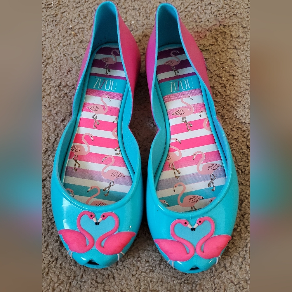 Girl's Zaxy Zizou Sandals Size 4 (Like Melissa)
